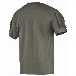 Koszulka T-shirt MFH oliwka z kieszonką na ramionach